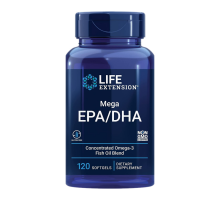 Мега ЭПК/ДГК, Mega EPA/DHA, Life Extension, 120 желатиновых капсул