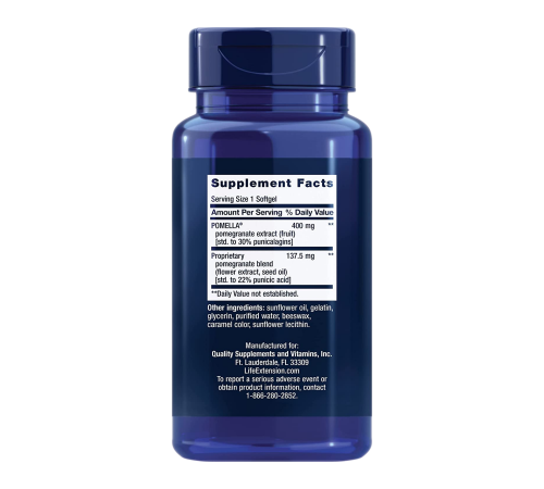 Гранатовый комплекс, Pomegranate Complete, Life Extension, 30 капсул