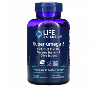Супер омега-3, Super Omega-3, Life Extension, 240 капсул
