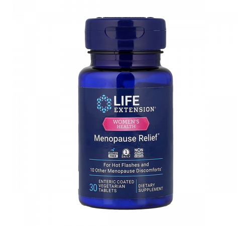 Добавка для облегчения симптомов менопаузы, Menopause 731, Life Extension, 30 вегетарианских таблеток