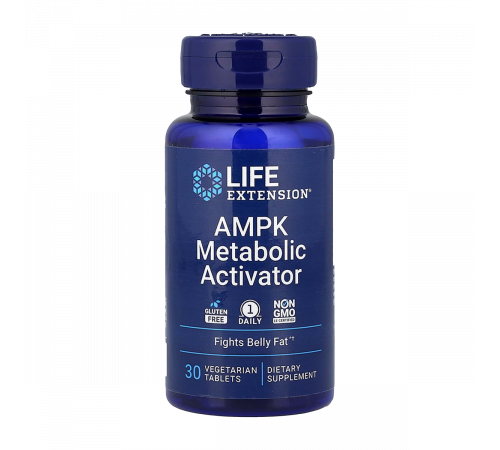 Активатор метаболизма AMPK, AMPK Metabolic Activator, Life Extension, 30 вегетарианских таблеток