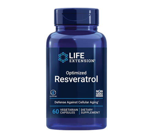 Оптимизированный ресвератрол, Optimized Resveratrol, Life Extension, 60 капсул
