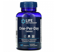 Мультивитамины для приема один раз в день, One-Per-Day Multivitamin, Life Extension, 60 таблеток
