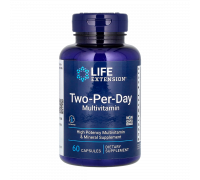 Мультивитамины для приема два раза в день, Two-Per-Day Multivitamin, Life Extension, 60 капсул