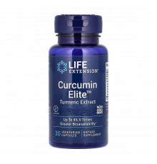 Экстракт куркумы, Curcumin Elite, Life Extension, 30 вегетарианских капсул