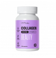 Бьюти коллаген, Collagen Beauty, Leaf To Go, 120 капсул