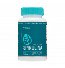 Спирулина, Spirulina, Leaf To Go, 150 капсул