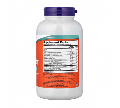Поддержка здоровья костей, Bone Strenght, Now Foods, 240 капсул