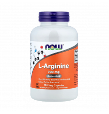 L-аргинин 700 мг, L-Arginine 700 mg, Now Foods, 180 капсул