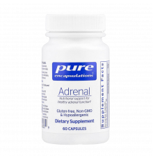 Добавка для здоровья надпочечников, Adrenal, Pure Encapsulations, 60 капсул