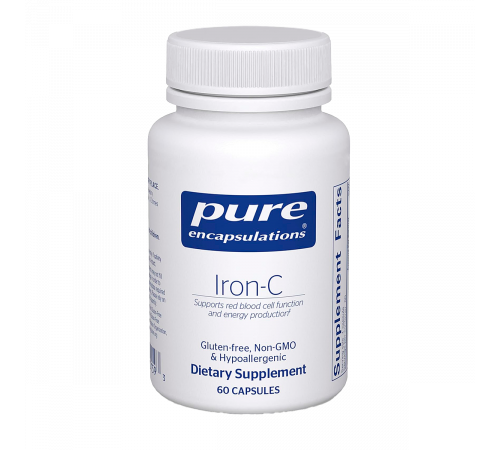 Железо-C, Iron-C, Pure Encapsulations, 60 капсул