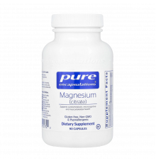 Магния цитрат, Magnesium citrate, Pure Encapsulations, 90 капсул