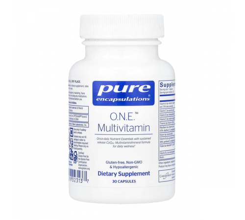 Мультивитамины ONE, O.N.E. Multivitamin, Pure Encapsulations, 30 капсул