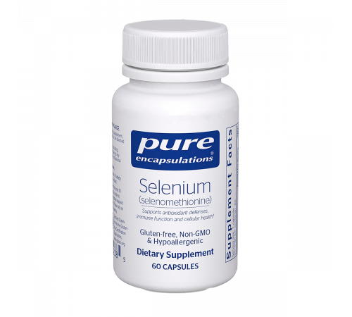 Селен, Selenium, Pure Encapsulations, 60 капсул
