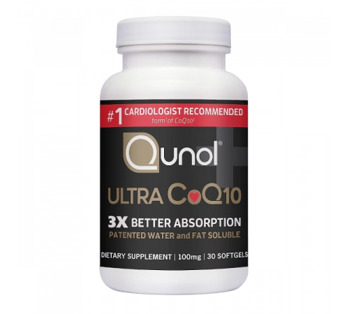 Ультра Q10, Ultra CoQ10, Qunol, 30 капсул