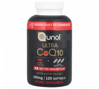 Ультра Q10, Ultra CoQ10, Qunol, 120 капсул