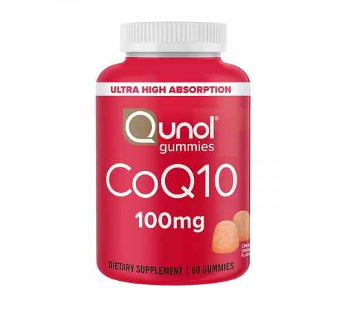 Коэнзим Q10, Coenzyme CoQ10, Qunol, 60 жевательных таблеток