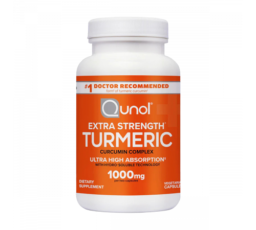 Куркумин комплекс, Turmeric Curcumin Complex, Qunol, 120 вегетарианских капсул