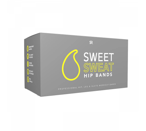 Фитнес-резинки для бедер, Hip Bands, Sweet Sweat, 3 штуки
