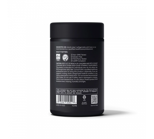 Витамин Д3 2000 МЕ, Vitamin D3 2000 IU, Sports Research, 360 капсул