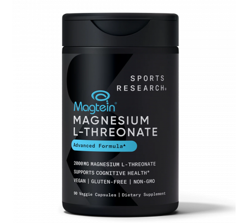 L-Треонат магния, MAG LT, Sports Research, 90 вегетарианских капсул
