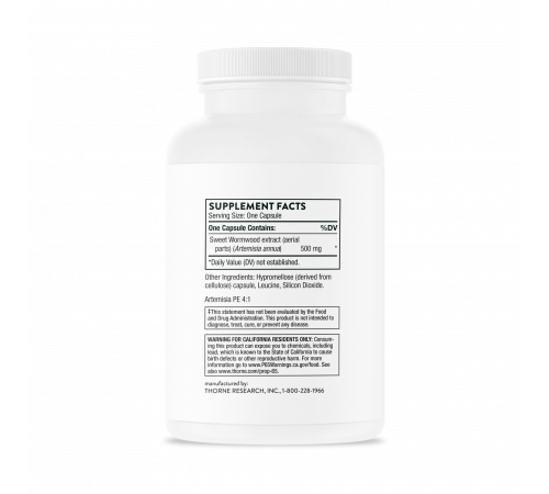 Артецин, Artecin, Thorne Research, 90 капсул