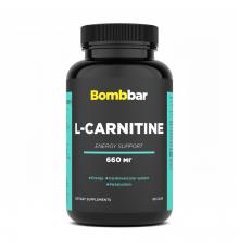 L-Карнитин, L-Carnitine 660 mg, Bombbar, 60 капсул