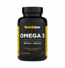 Омега-3, Omega-3, Bombbar, 90 капсул