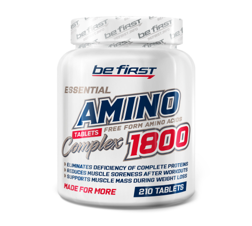 Незаменимые аминокислоты, Amino 1800, Be First, 210 таблеток