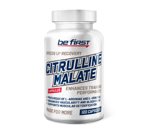 Цитруллин, Citrulline Malate, Be First, 120 капсул