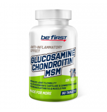 Глюкозамин Хондроитин МСМ, Glucosamine + Chondroitin + MSM, Be First, 90 таблеток