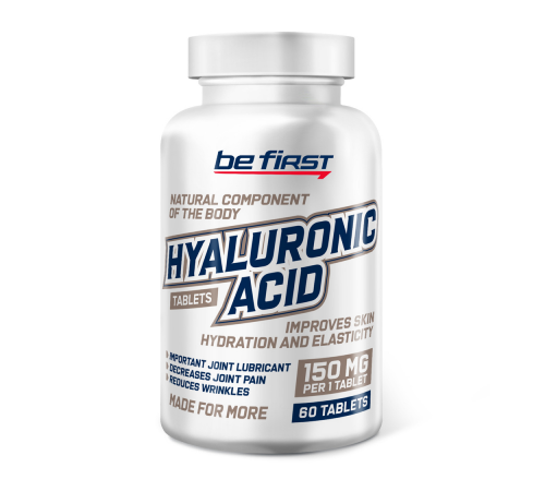 Гиалуроновая кислота, Hyaluronic Acid, Be First, 60 таблеток