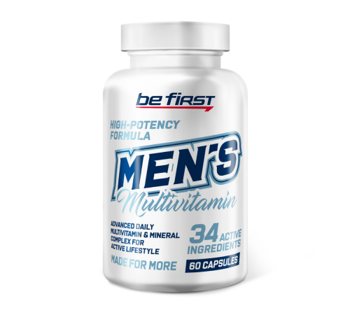 Мультивитамины для мужчин, Mens Multivitamin, Be First, 60 капсул