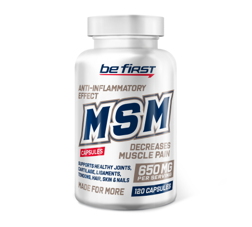 Метилсульфонилметан МСМ, MSM, Be First, 120 капсул
