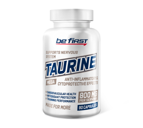 Таурин, Taurine, Be First, 90 капсул