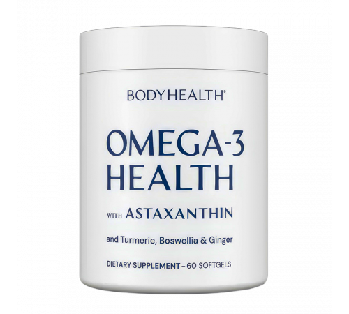 Омега-3, Omega 3 Health, BodyHealth, 60 гелевых капсул