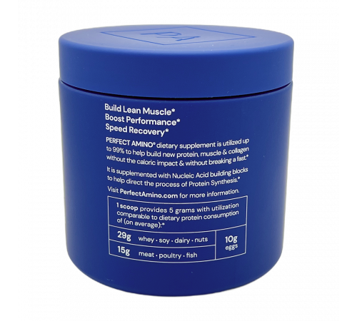 Аминокислоты со вкусом клубники, Perfect Amino Powder Strawberry, BodyHealth, 195,9 г