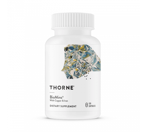 Минеральный комплекс с медью и железом, BioMins, Thorne, 120 капсул