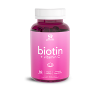 Биотин с витамином C, Biotin + Vitamin C, Sports Research, 60 жевательных капсул