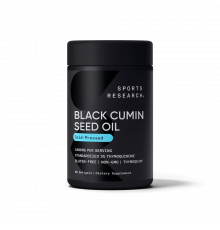 Масло семян черного тмина 1000 мг, Black Cumin Seed Oil 1000 mg, Sports Research, 60 капсул