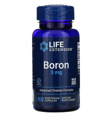 Бор с витамином B2 3 мг, Boron 3 mg, Life Extension, 100 капсул