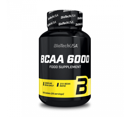 Аминокислотный комплекс, BCAA 6000, BioTechUSA, 100 таблеток