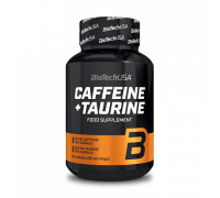 Кофеин + Таурин, Caffeine + Taurine, BioTechUSA, 60 капсул