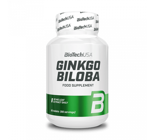 Гинкго билоба, Ginkgo Biloba, BioTechUSA, 90 таблеток