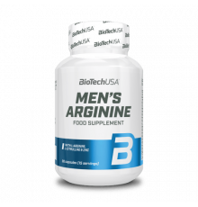 Аргинин для мужчин, Men`s Arginine, BioTechUSA, 90 капсул