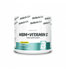 МСМ + Витамин С, MSM + Vitamin C, BioTechUSA, 150 г