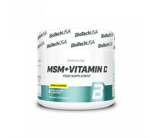 МСМ + Витамин С, MSM + Vitamin C, BioTechUSA, 150 г