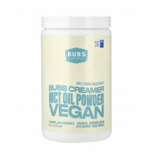 Кремер BUBS, порошок MCT масла без вкуса, Oil Powder Creamer-Vegan, BUBS Naturals, 300 г