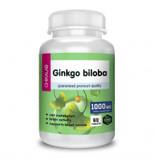 Гинкго Билоба, Ginkgo Biloba, Chikalab, 60 таблеток