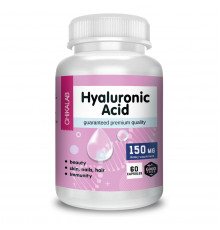 Гиалуроновая кислота, Hyaluronic Acid, Chikalab, 60 капсул